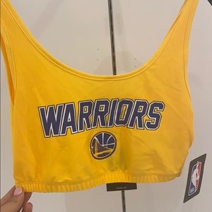Warriors crop top/ sports bra